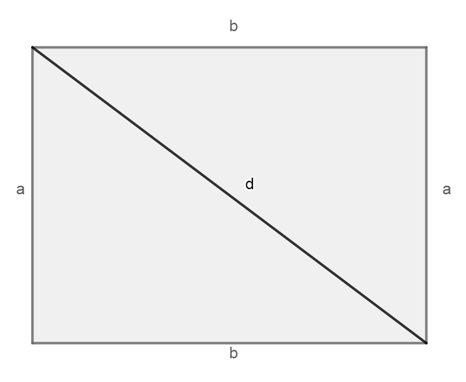Как вычислить периметр прямоугольника по диагонали и одной из сторон