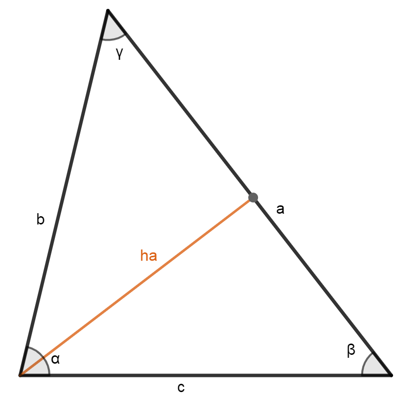 площадь треугольника по стороне и высоте опущенной на эту сторону